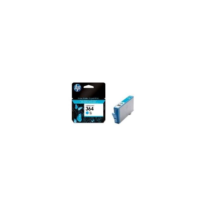 HP Cartucho de Tinta 364 CB318EE Cian - Compatible con Photosmart D5460, Pro B8550, C6380, C5380