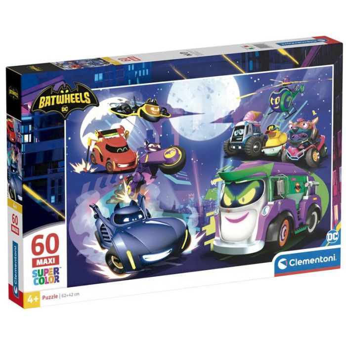 CLEMENTONI Puzzle maxi Batwheels DC Comics 60pzs 62x42cm