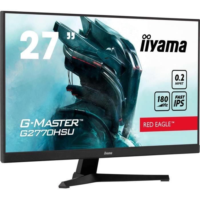 Pantalla de PC - IIYAMA - G2770HSU-B6 - 27 IPS FHD 1920 x 1080 - 0,2 ms - 180 Hz - HDMI DP - Negro Pantalla de PC - IIYAMA - G2770HSU-B6 - 27 IPS FHD 1920 x 1080 - 0,2 ms - 180 Hz - HDMI DP - Negro