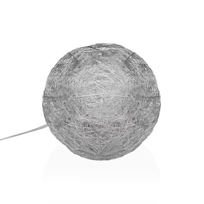 Bola Plateada En 3D Luminosa 15Cm Versa (4 Unidades) Bola Plateada En 3D Luminosa 15Cm Versa (4 Unidades)