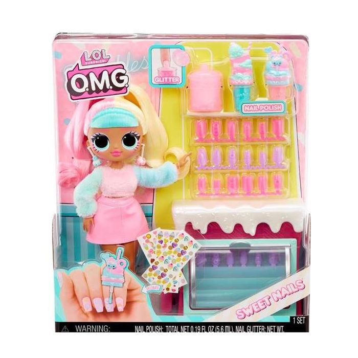 Muñeca l.o.l. surprise omg sweet nails con tienda de dulces candylicious 31.75x21.92x26.27 cm