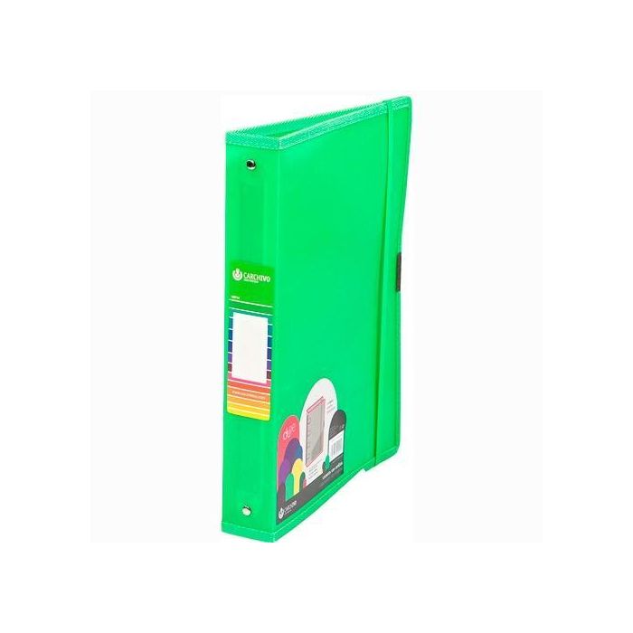 Carchivo Carpeta Anillas 4 X 40 mm A4+ C-Goma Pp Dune Verde Carchivo Carpeta Anillas 4 X 40 mm A4+ C-Goma Pp Dune Verde