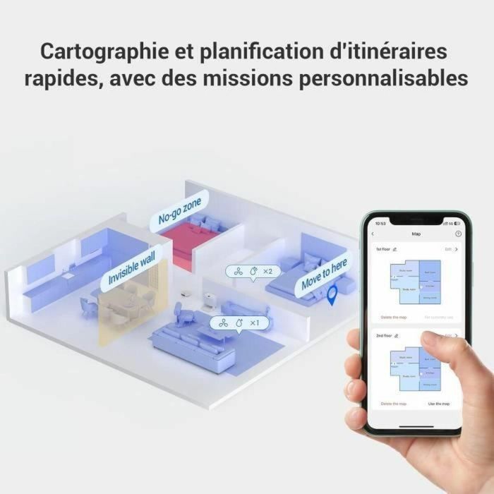 EZVIZ EZV1692798895779 Aspiradora Robot RS2 con Base Multifunción Lavado, Secado, Limpieza y Recarga Automática 4000 Pa 20 EZVIZ EZV1692798895779 Aspiradora Robot RS2 con Base Multifunción Lavado, Secado, Limpieza y Recarga Automática 4000 Pa 20