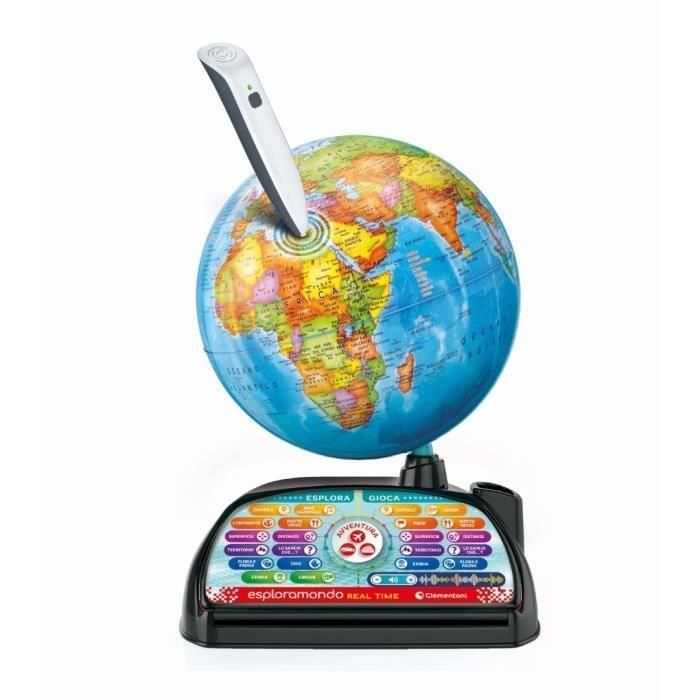CLEMENTONI - Exploraglobe - Viajes en tiempo real - 3 modos de juego y 28 actividades - Bolígrafo Bluetooth 1 CLEMENTONI - Exploraglobe - Viajes en tiempo real - 3 modos de juego y 28 actividades - Bolígrafo Bluetooth 1