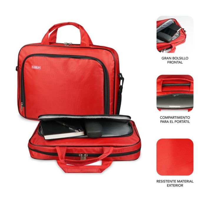 Maletín Subblim Oxford para Portátiles hasta 16"/ Rojo 1 Maletín Subblim Oxford para Portátiles hasta 16"/ Rojo 1