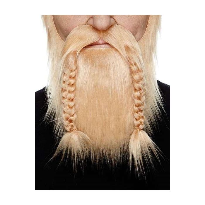Barba y bigote adulto rubio talla única Barba y bigote adulto rubio talla única