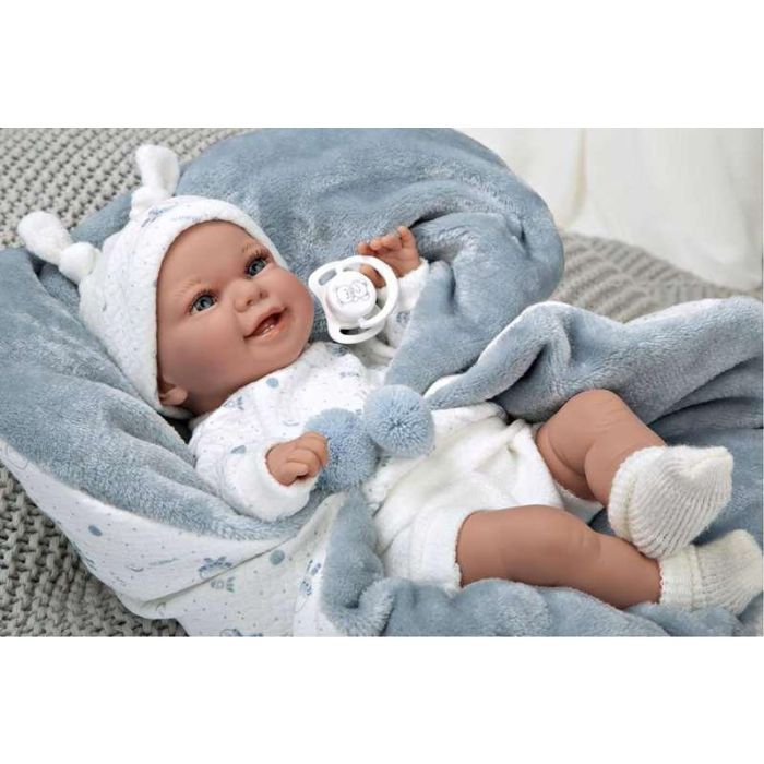 Muñeca elegance 35 cm babyto azul c/manta (muñeco de peso) 14 Muñeca elegance 35 cm babyto azul c/manta (muñeco de peso) 14