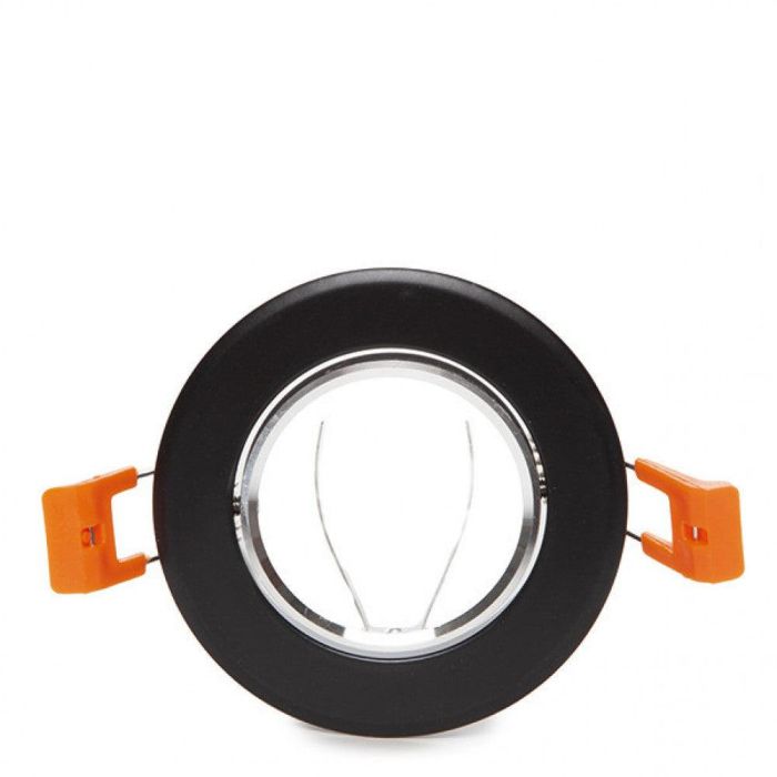 Aro Foco Downlight Circular GU10 Ø84Mm - Negro 1 Aro Foco Downlight Circular GU10 Ø84Mm - Negro 1