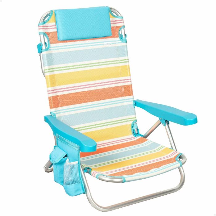 Silla de Playa Aktive 48 x 75 x 48 cm (2 Unidades) 6 Silla de Playa Aktive 48 x 75 x 48 cm (2 Unidades) 6