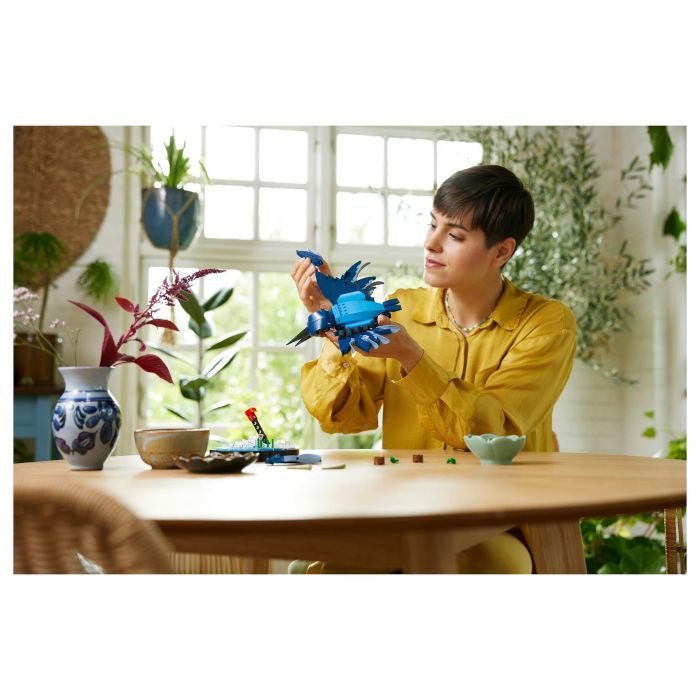 Lego 10331 Icons Kingfisher (Kungsfiskare) Fauna 2024 V29 - Set de construcción de kungsfiskare para adultos con soporte de exhibición