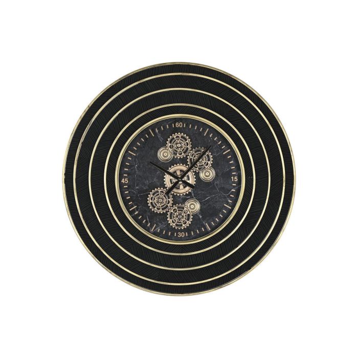 Reloj de Pared Home ESPRIT Negro Dorado Metal Cristal 108 X 8,5 X 108 cm 0 Reloj de Pared Home ESPRIT Negro Dorado Metal Cristal 108 X 8,5 X 108 cm 0