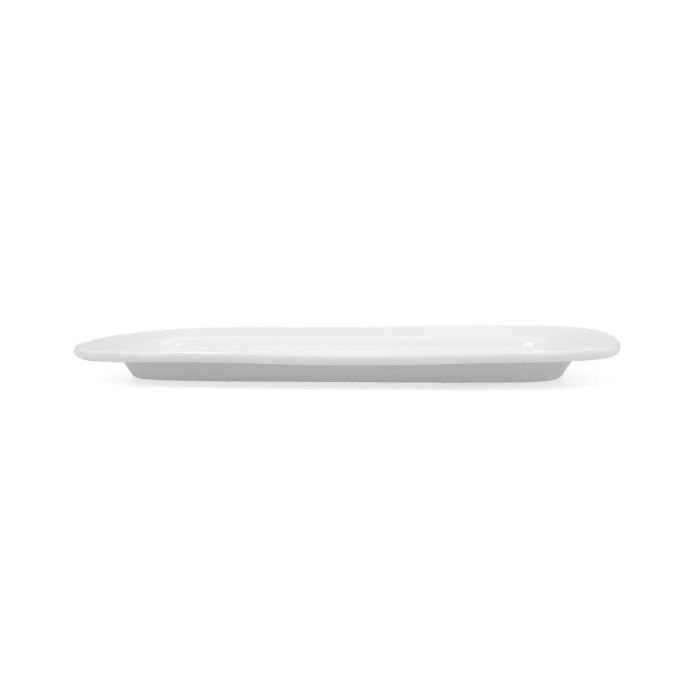 Bidasoa Fuente Rectangular Porcelana Glacial 31x18 cm, Set 6 Piezas, Alta Resistencia Hostelería, Apilable, Apta Microondas y Lavavajillas 1