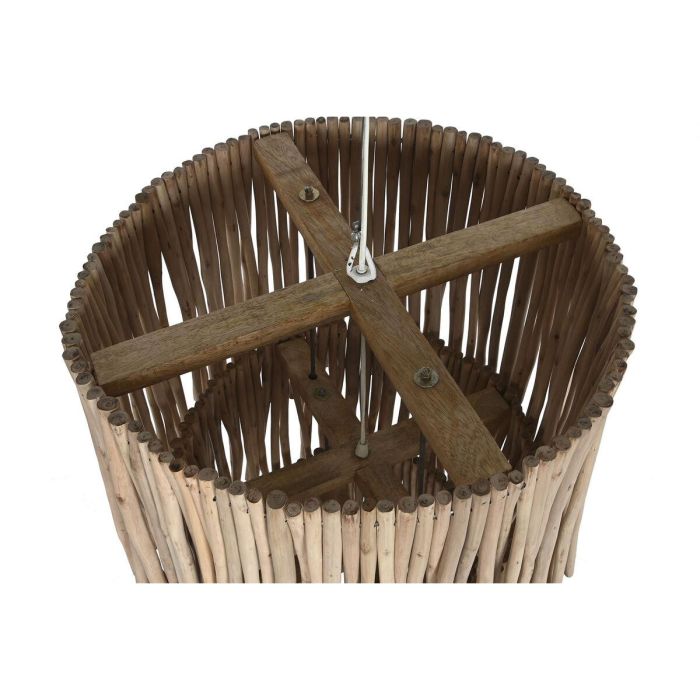 Lámpara de Techo Home ESPRIT Natural Madera de eucalipto 50 W 50 x 50 x 90 cm 6 Lámpara de Techo Home ESPRIT Natural Madera de eucalipto 50 W 50 x 50 x 90 cm 6