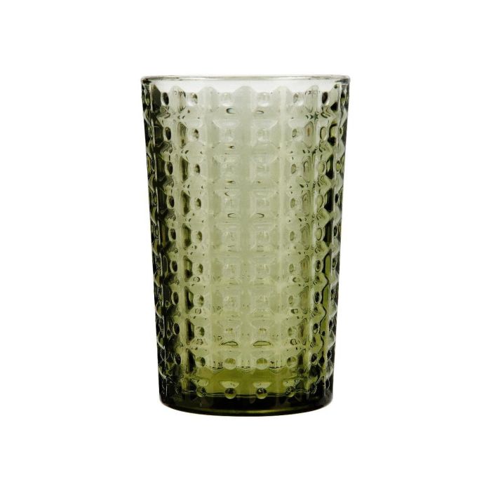 La Bouchée by La Cartuja de Sevilla Vaso Alto Alma Vidrio Verde 35 cL Set 6 Unidades Apto Lavavajillas, Ecológico y Sin Plomo