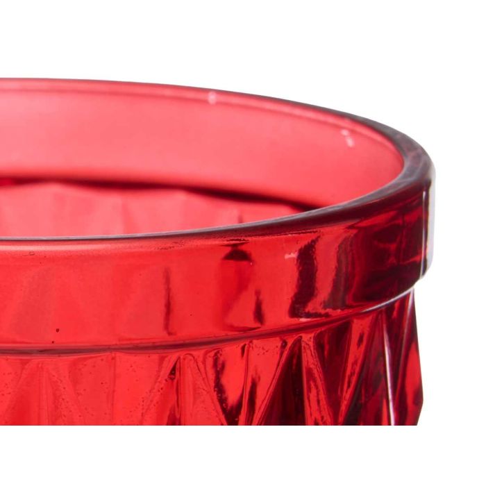 Vaso Diamante Rojo 250 Ml Vivalto 8x10x8cm (24 Unidades) 2 Vaso Diamante Rojo 250 Ml Vivalto 8x10x8cm (24 Unidades) 2
