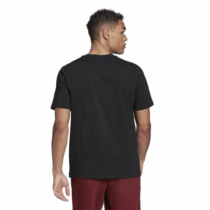 Camiseta de Manga Corta Hombre Adidas Essentials Feel Comfy Negro 3 Camiseta de Manga Corta Hombre Adidas Essentials Feel Comfy Negro 3