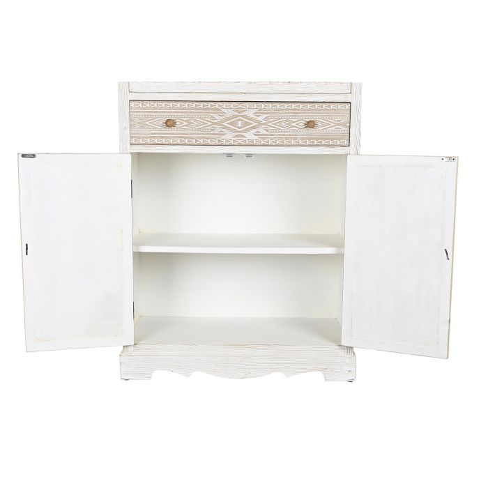 DKD Home Decor Armario Boho Natural Blanco 42 x 180 x 80 cm 3