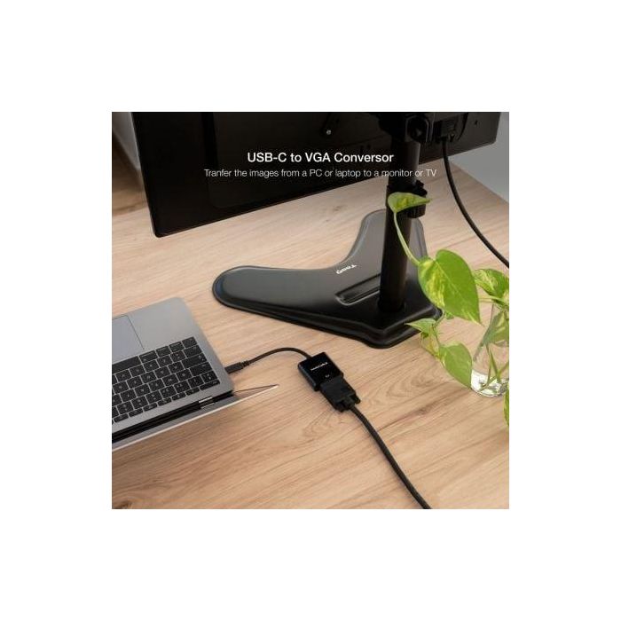 Nanocable 10.16.4101-BK Conversor USB-C Macho a VGA Hembra, USB 3.1, 10cm, Negro, 1920x1200@60Hz para MacBook Pro, Chromebook 3 Nanocable 10.16.4101-BK Conversor USB-C Macho a VGA Hembra, USB 3.1, 10cm, Negro, 1920x1200@60Hz para MacBook Pro, Chromebook 3