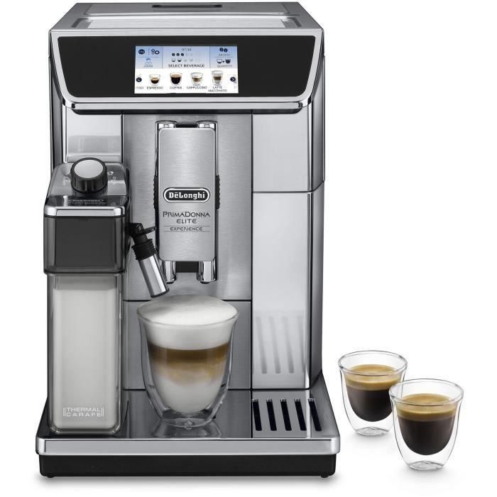 DELONGHI ECAM650.85.MS Trituradora conectada Espresso PrimaDonna Elite Experience - Gris DELONGHI ECAM650.85.MS Trituradora conectada Espresso PrimaDonna Elite Experience - Gris