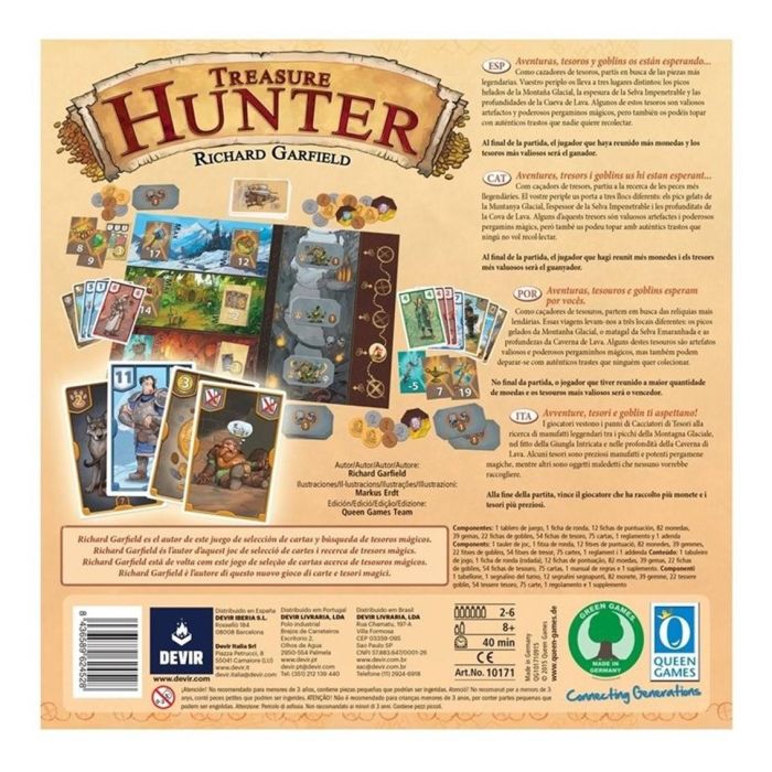Devir Treasure Hunters Juego de Mesa 2