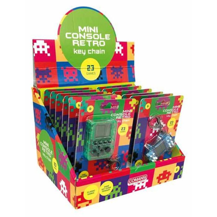 Mini consola retro de bolsillo con 23 juegos clásicos. 4x5x1.5 cm - modelos surtidos 3 Mini consola retro de bolsillo con 23 juegos clásicos. 4x5x1.5 cm - modelos surtidos 3