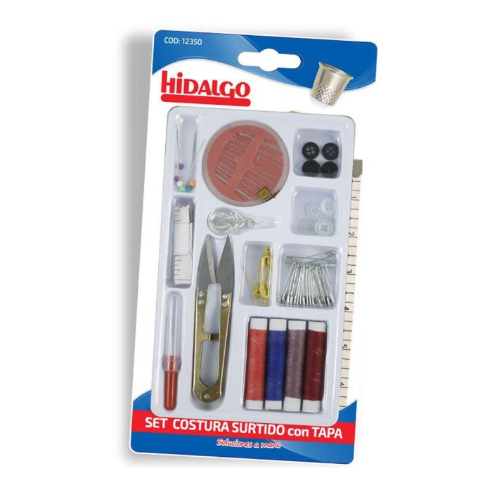 Hidalgo Set Costura Surtida con Tijeras, Hilo, Cinta Métrica, Botones, Agujas y Descosedor Hidalgo Set Costura Surtida con Tijeras, Hilo, Cinta Métrica, Botones, Agujas y Descosedor