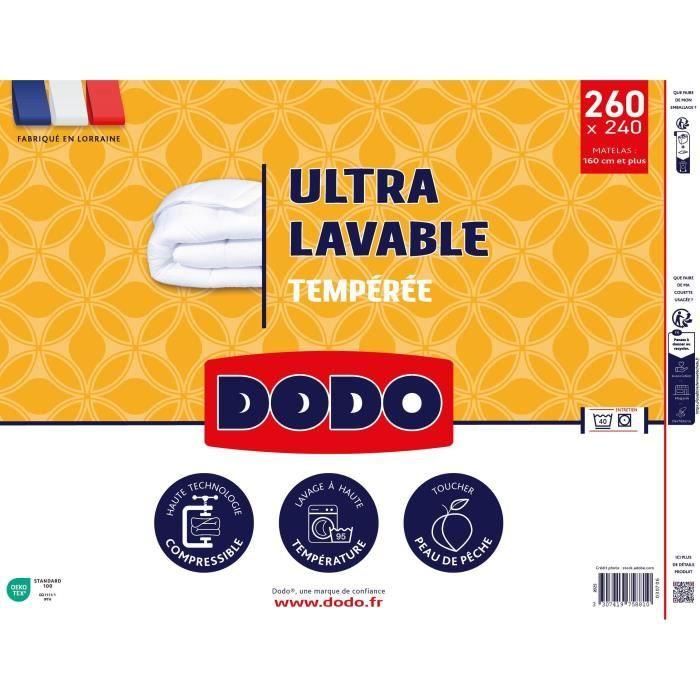 DODO - Edredón nórdico templado 300 g/m² - ULTRA LAVABLE - 240 x 260 cm - Blanco 1 DODO - Edredón nórdico templado 300 g/m² - ULTRA LAVABLE - 240 x 260 cm - Blanco 1