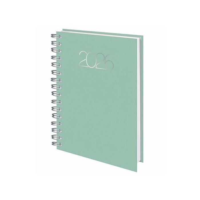 Deusto D08 Dp B26 Dietario Agenda 2026 Premium Wire'O Verde 14.1x20.5 cm 336 Páginas Multilingüe