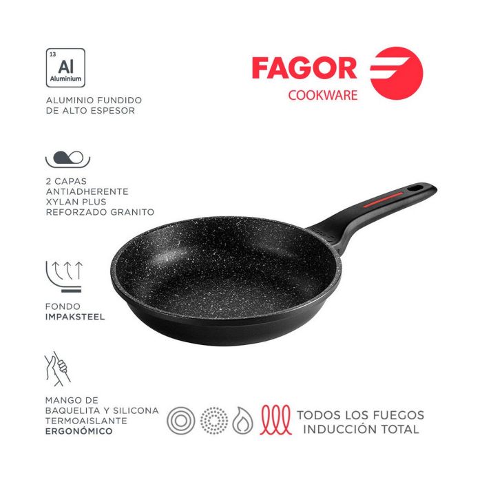 Sartén Fagor Negro Aluminio Ø 28 cm 1 Sartén Fagor Negro Aluminio Ø 28 cm 1