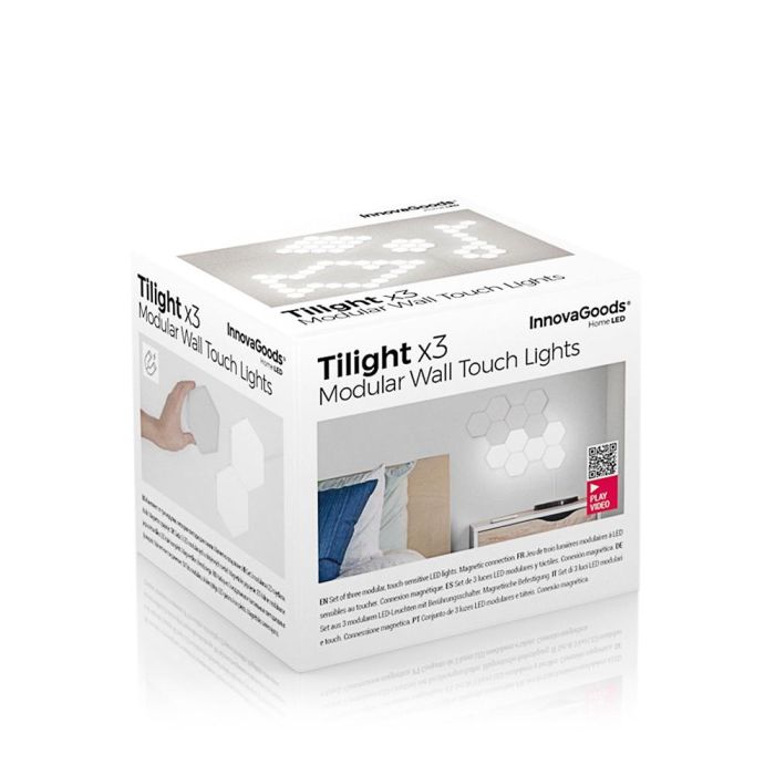 Paneles de led modulares magnéticos y táctiles, 3 unidades 6