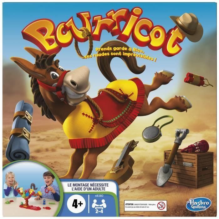 Hasbro HAS483804470 Burro, Juego de Mesa Familiar, 2-4 Jugadores, +4 Años 5