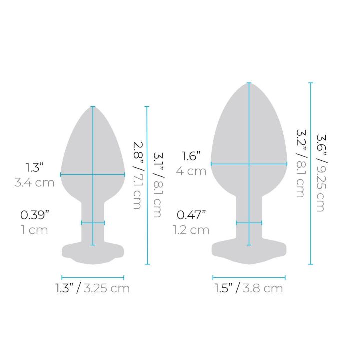 Plug Anal B-Vibe Plateado 15
