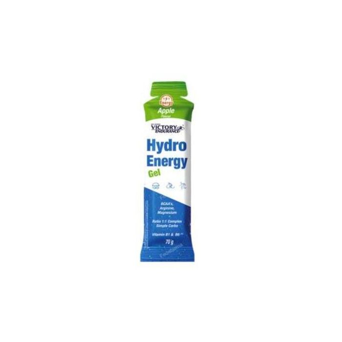 Victory Endurance Hydro Energy Gel de Manzana, 24 Unidades. Aporte de Energía e Hidratación para Ejercicio Físico.