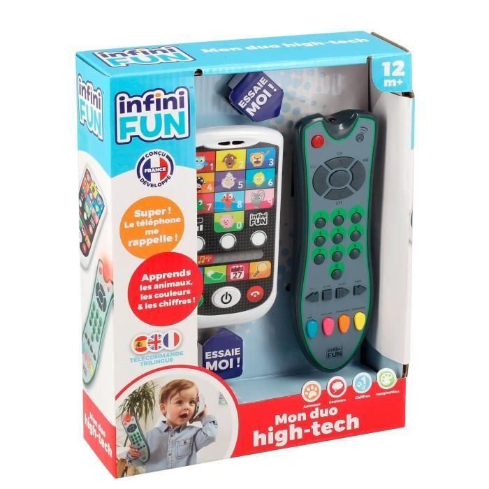 Teléfono y Mando a Distancia - KD - Mon Duo High-Tech - Aprendiendo animales, números y colores 1 Teléfono y Mando a Distancia - KD - Mon Duo High-Tech - Aprendiendo animales, números y colores 1