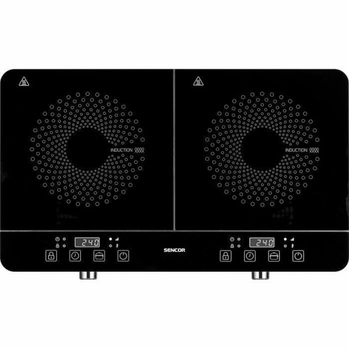 Placa de inducción doble - SENCOR - SCP 4201GY - 3500 W - 2 fuegos - Pantalla LCD - Gris 5 Placa de inducción doble - SENCOR - SCP 4201GY - 3500 W - 2 fuegos - Pantalla LCD - Gris 5