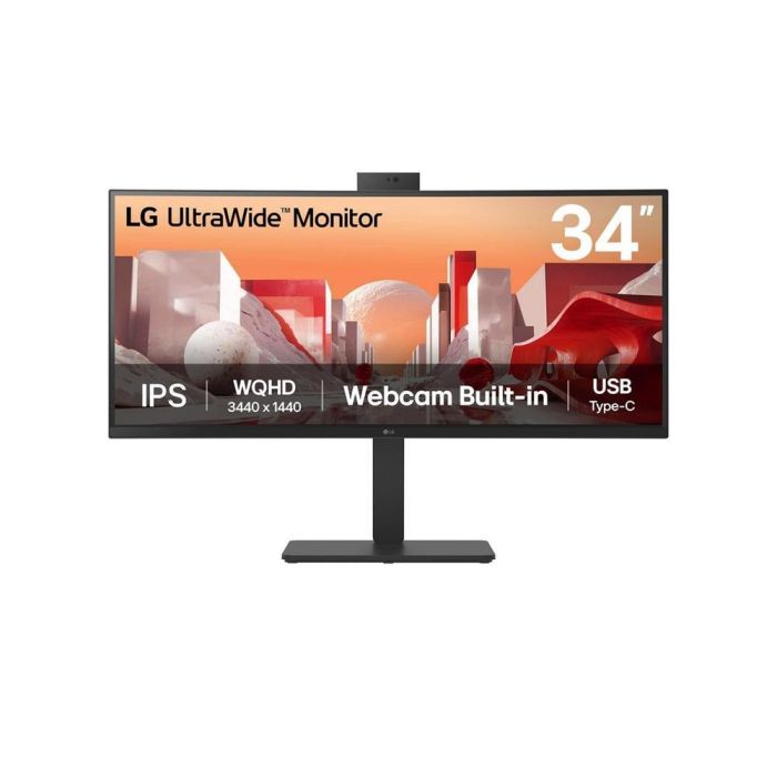 LG 34BA85QE-B Monitor UltraWide Curvo 34" WQHD (3440x1440) IPS 60Hz HDR10 con USB-C 90W y KVM