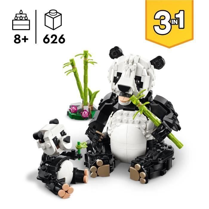 Juego de construccion fauna salvaje: familia de pandas lego creator 1 Juego de construccion fauna salvaje: familia de pandas lego creator 1