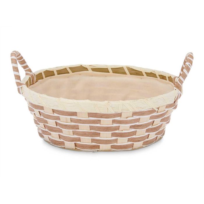 Cesta Asas Trenzado Redonda Kinvara 25X13CM (24 Unidades) 2 Cesta Asas Trenzado Redonda Kinvara 25X13CM (24 Unidades) 2