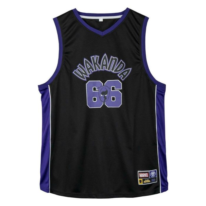 Camiseta de baloncesto Marvel Negro Unisex 0 Camiseta de baloncesto Marvel Negro Unisex 0