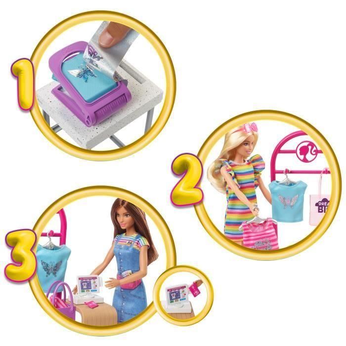 Barbie - Barbie Boutique Creation Box - Muñeca de moda - 5 años y más - BARBIE - HKT78 - MUÑECA BARBIE FASHION 4 Barbie - Barbie Boutique Creation Box - Muñeca de moda - 5 años y más - BARBIE - HKT78 - MUÑECA BARBIE FASHION 4