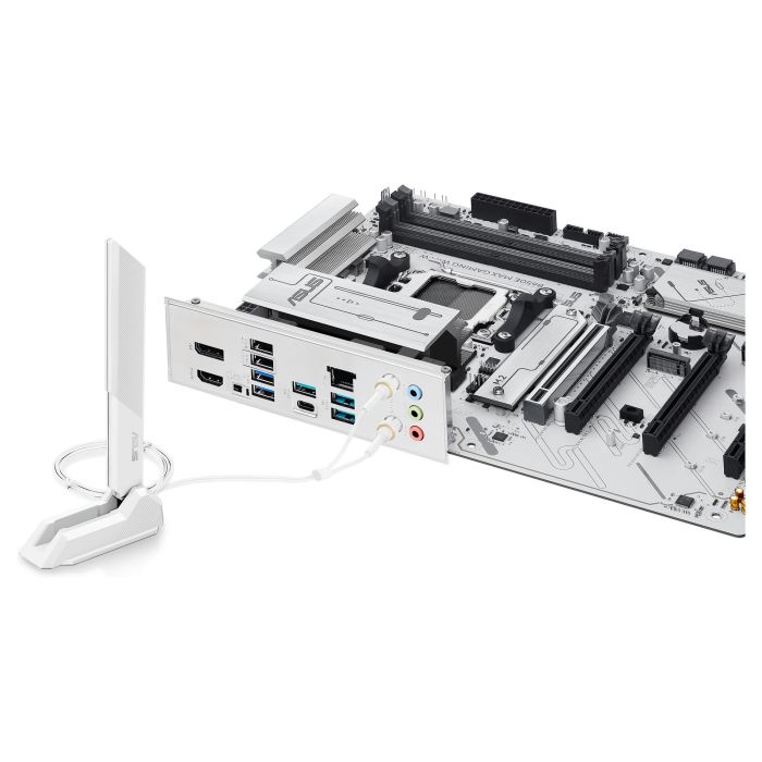 ASUS Placa Base B650E MAX GAMING WiFi W ATX DDR5 Socket AM5 para AMD Ryzen 7000/8000/9000 Series con WiFi 6E y 2.5Gb Ethernet 8