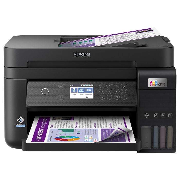 Epson ET-3850 Impresora Multifunción EcoTank 3 en 1, A4, Wi-Fi, ADF, Duplex, Inyección de Tinta, Color, 4800 x 1200 DPI 1