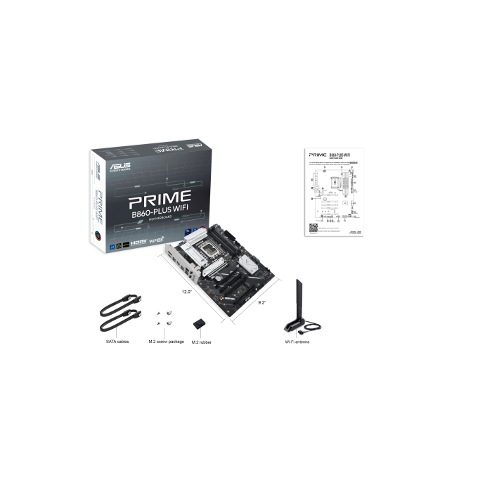 Asus Placa Base PRIME B860-PLUS WiFi Intel B860 LGA 1851 ATX DDR5 Wi-Fi 6E 90MB1K50-M0EAY0 4