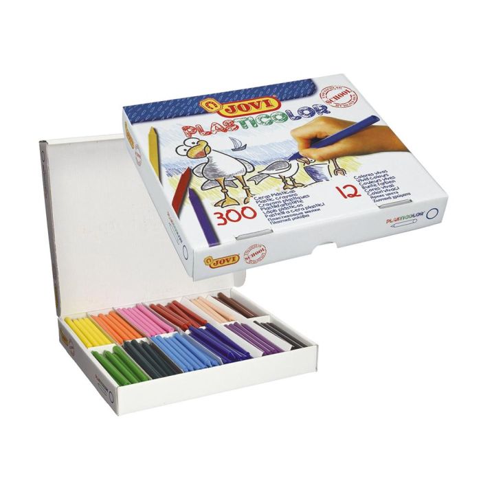 Jovi Ceras Plásticas Crayons Student Colores Surtidos Caja Economica 300 Ud 1