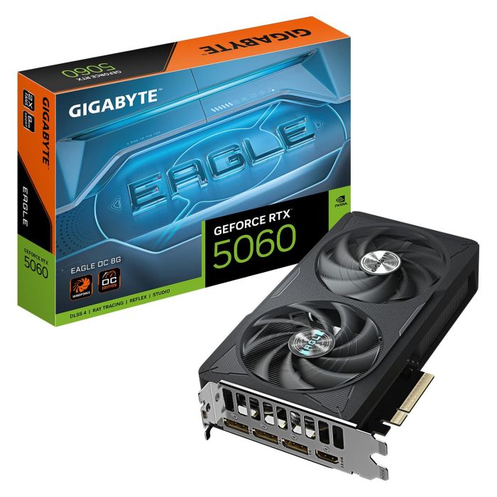 Gigabyte Tarjeta Gráfica RTX 5060 EAGLE OC 8GB GDDR7 PCI-E 5.0 GV-N5060EAGLE OC-8GD CUDA 3840 Núcleos 0 Gigabyte Tarjeta Gráfica RTX 5060 EAGLE OC 8GB GDDR7 PCI-E 5.0 GV-N5060EAGLE OC-8GD CUDA 3840 Núcleos 0