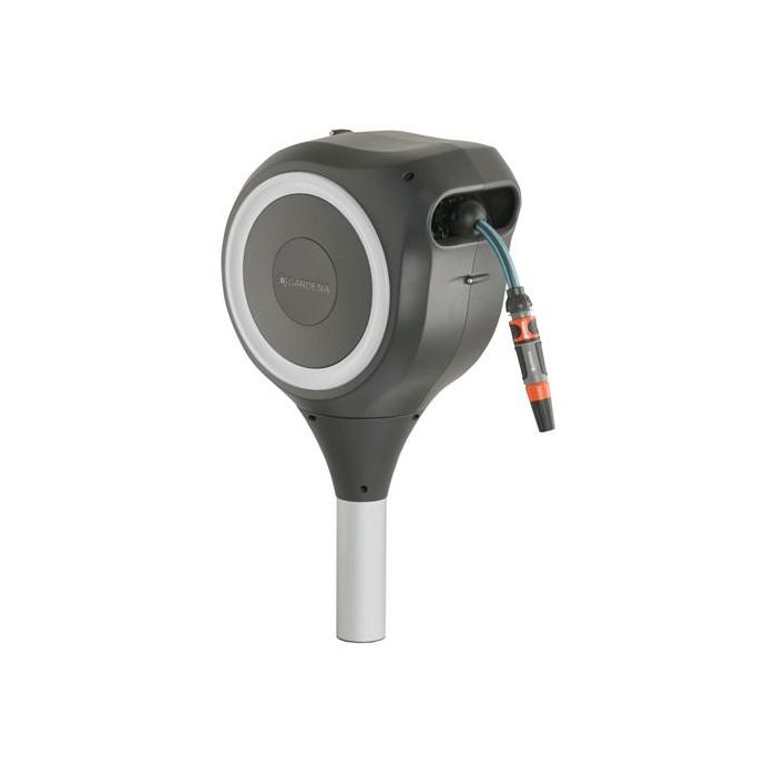 Gardena Enrollador de Manguera Automático RollUp S 15 m 11 mm Rebobinado Auto. Anti-Torsión Borde Blanco