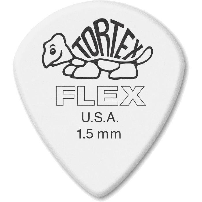 Dunlop Tortex Flex Jazz III XL Púa de Guitarra 1.50mm, Bolsa de 72 Unidades