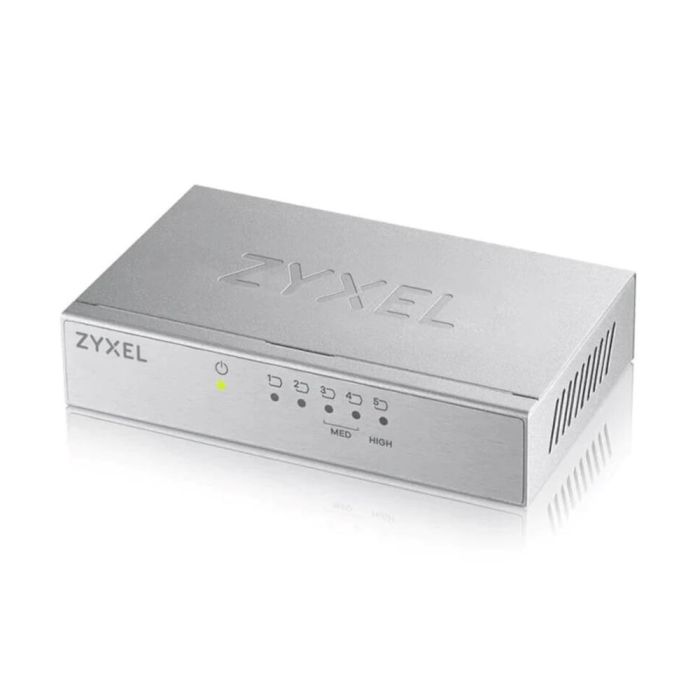 Zyxel GS-105BV5 Switch Gigabit Desktop 5 Puertos, Conmutador de Red con QoS y Metal Zyxel GS-105BV5 Switch Gigabit Desktop 5 Puertos, Conmutador de Red con QoS y Metal