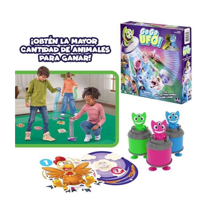 Juego go go ufo. obten la mayor cantidad de animales para ganar. muelle accion rebote. 2 Juego go go ufo. obten la mayor cantidad de animales para ganar. muelle accion rebote. 2