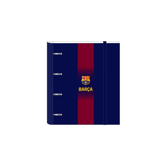 Safta Carpeta 4 Anillas 35mm con Recambio F.C. Barcelona 1ª Equipación 25/26 27x32x3,5 cm | Edad Mínima 3 Años
